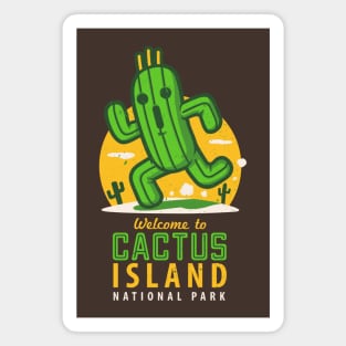 Welcome to Cactus Island Magnet